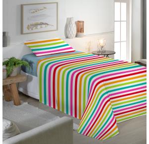 Jogo de Cama Infantil 150 Fios Fiori Solteiro  - Luiza (7757)