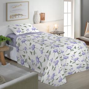 Jogo de cama de Solteiro 200 Fios Fiori - Emily (7699)